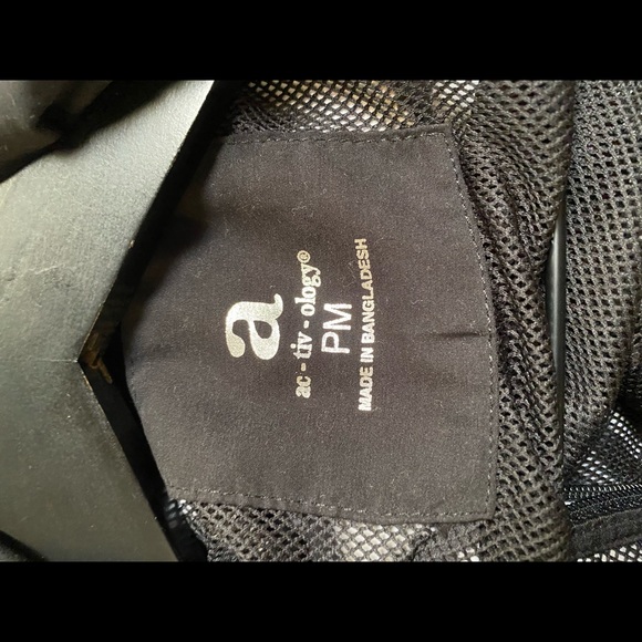 ac-tiv-ology Animal Print Zebra Print Black & White Windbreaker Jacket PM MP - Picture 8 of 9